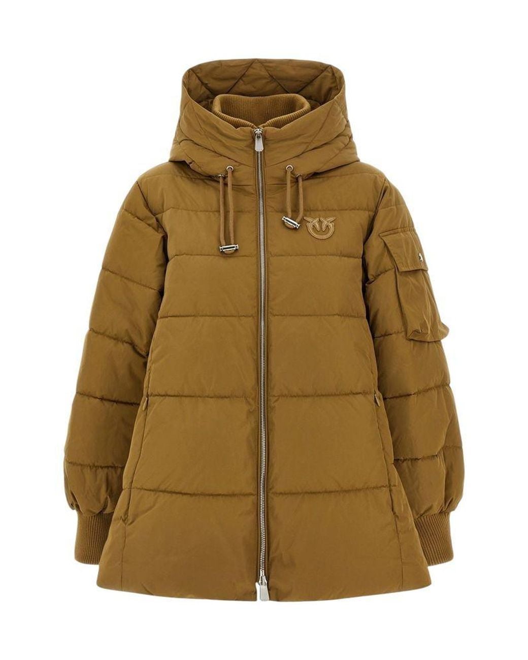 Pinko Natural Pinko Down Jacket — Camel