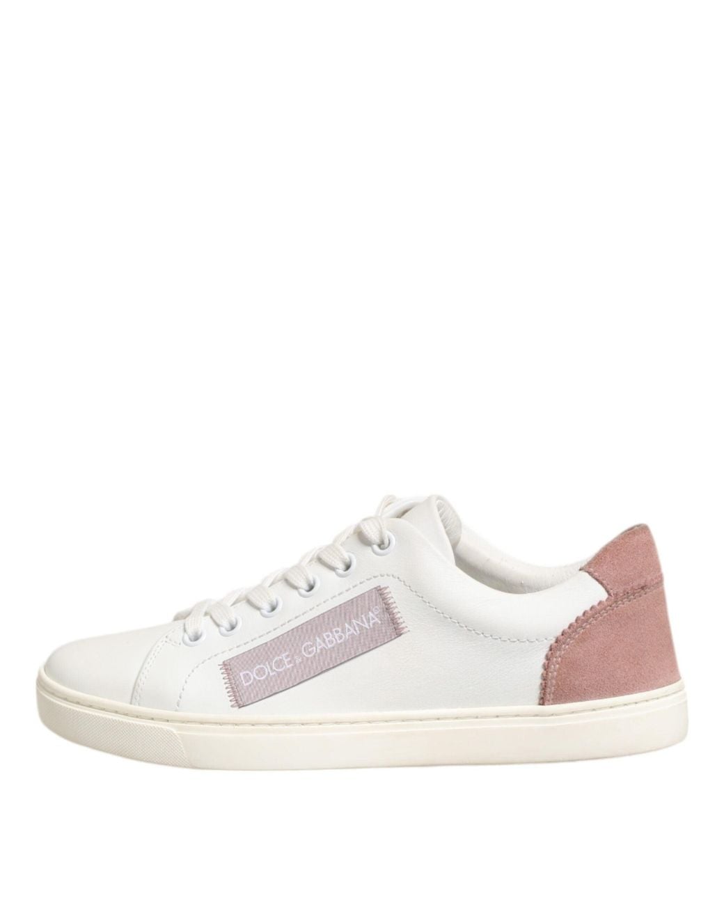 Dolce & Gabbana Natural Dolce & Gabbana Leather Low-Top Sneaker