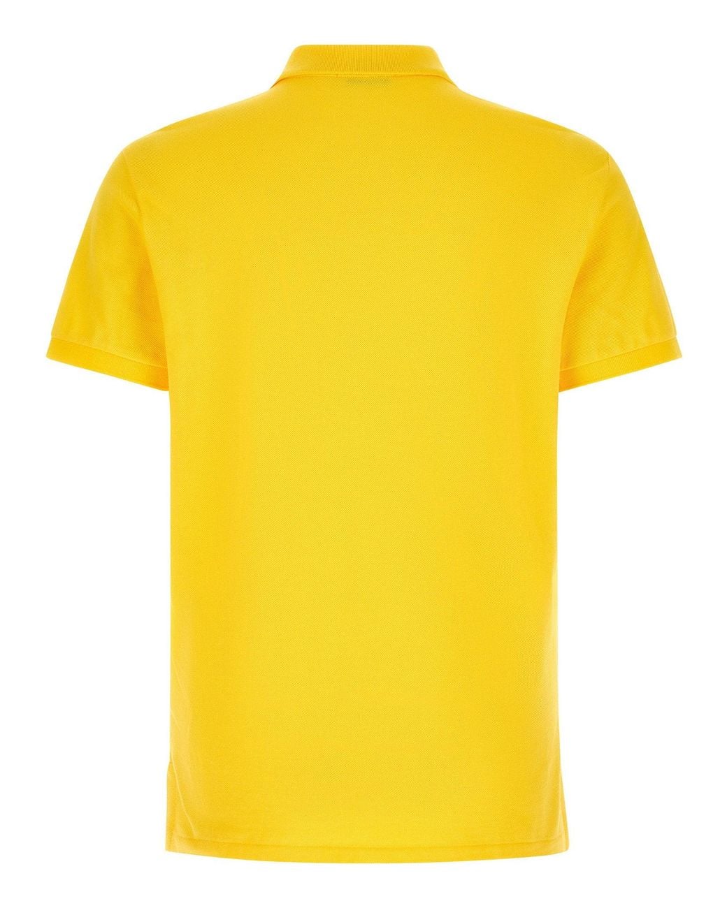 Polo Ralph Lauren Yellow Logo-Embroidered Piqué Cotton Polo Shirt for men