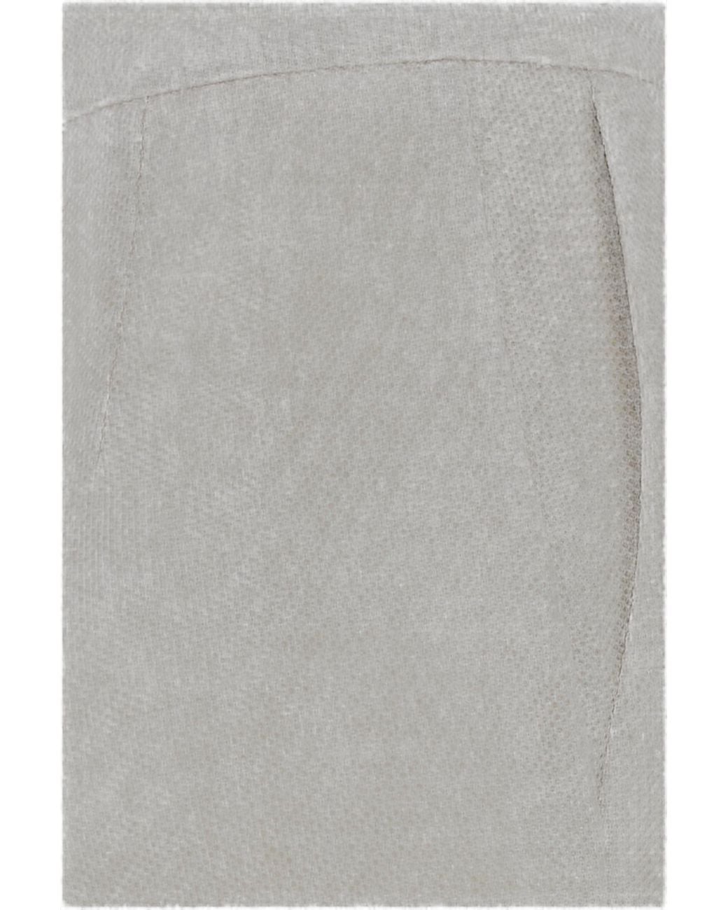 Max Mara White Attinia Wool Piquet Trousers