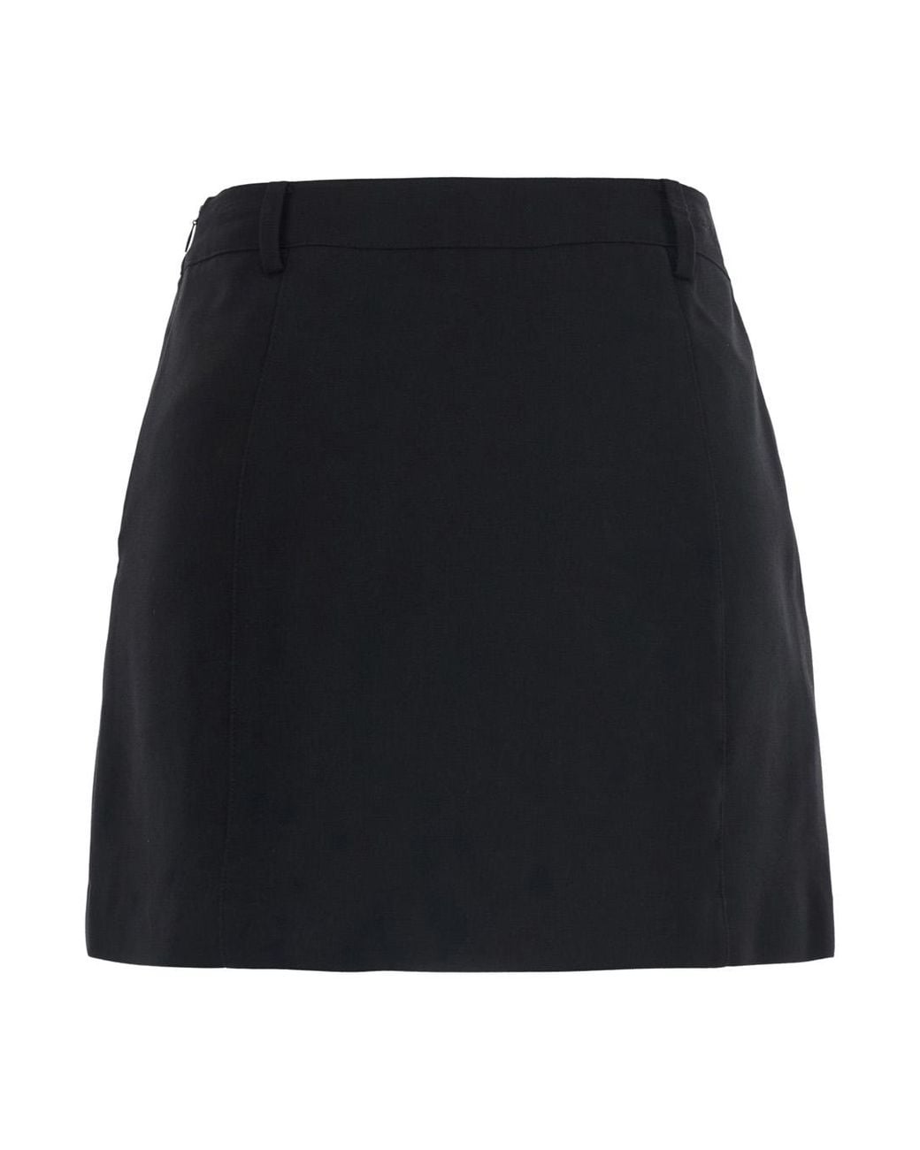 DUNST Black Mini Skirt Wool Blend Polyester