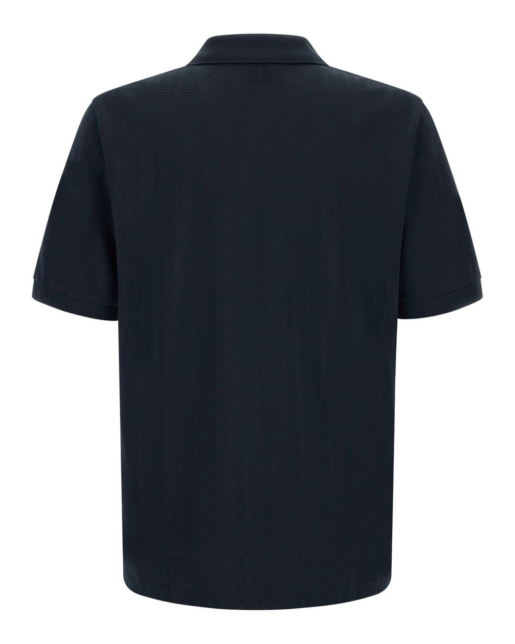 Boss Black Structured Jacquard Cotton Polo Shirt for men