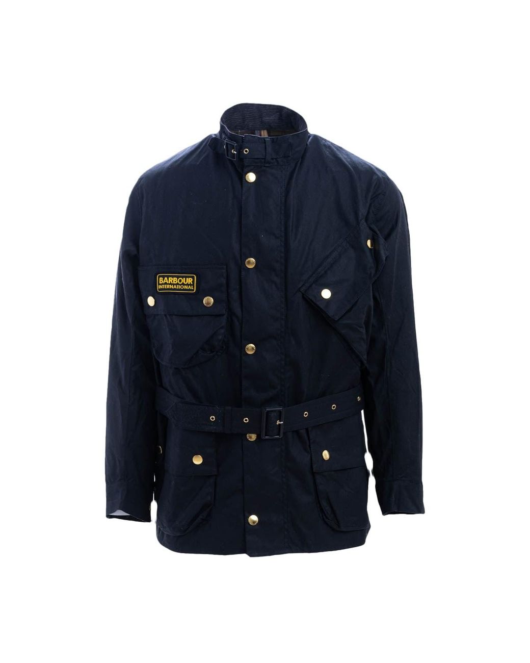 Barbour Jacket International Original Waxed Jacket in Blue for Men | Lyst