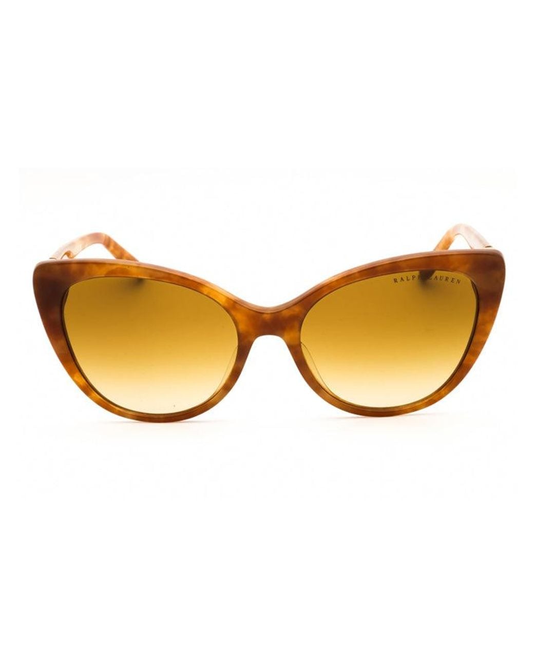 Ralph Lauren Brown Sunglasses Cat Eye Full Rim, Havana Frame And Gradient Lens Rl8215Bu60832L