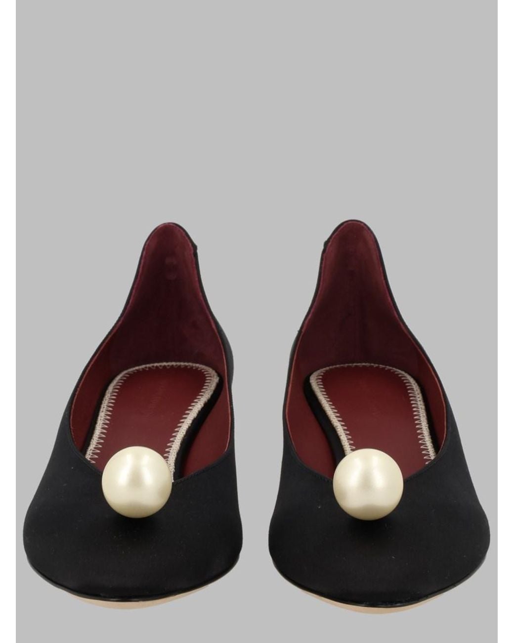 Magda Butrym Brown Pearl Pumps Viscose