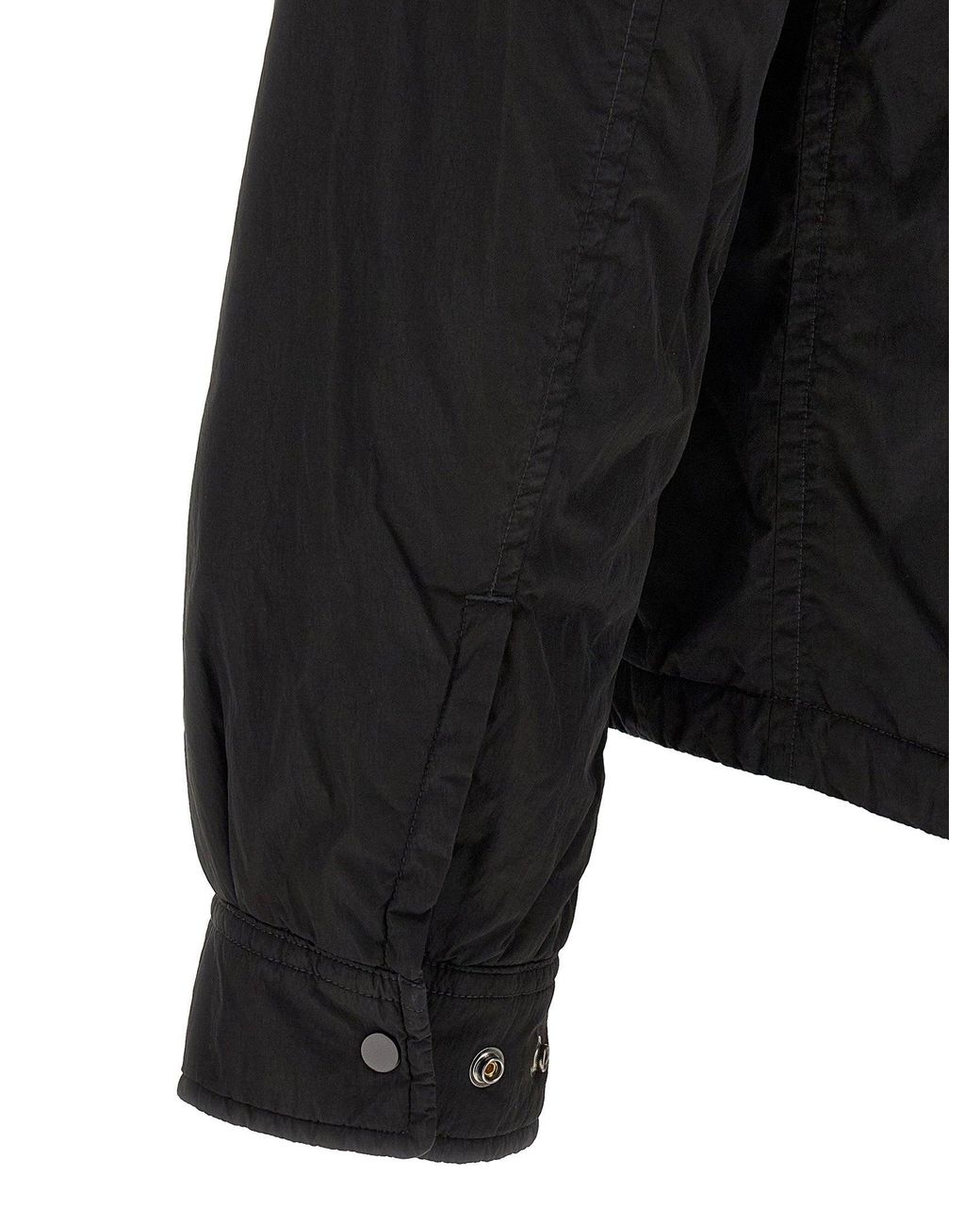 C P Company Black Chrome-R Padded Technical Overshirt for men