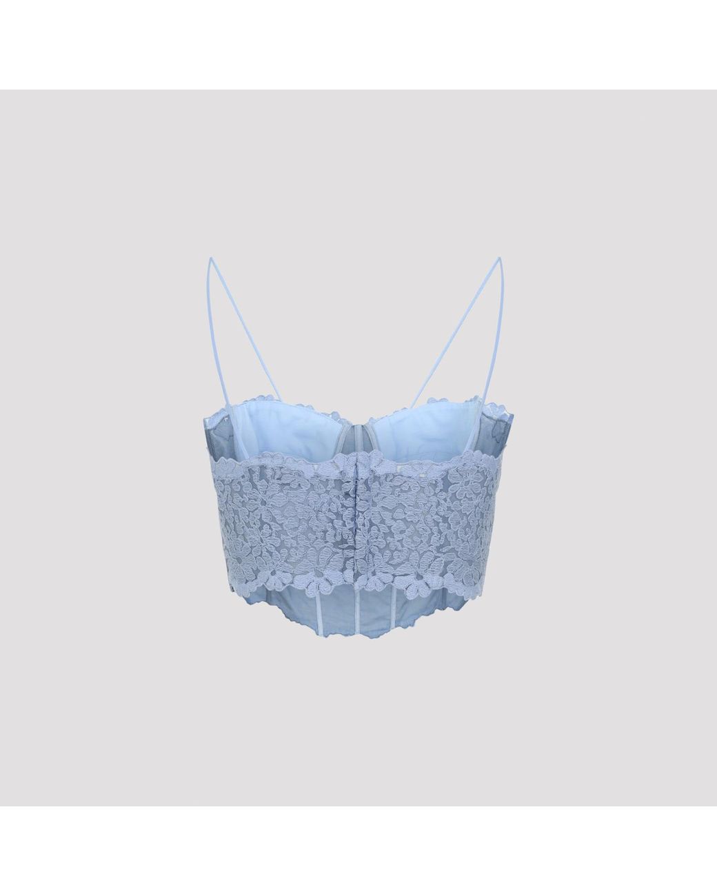 Ermanno Scervino Blue Bustier Top