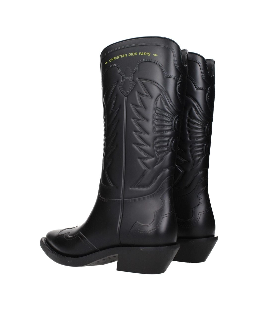 Dior Black Cowboy & Biker Boots