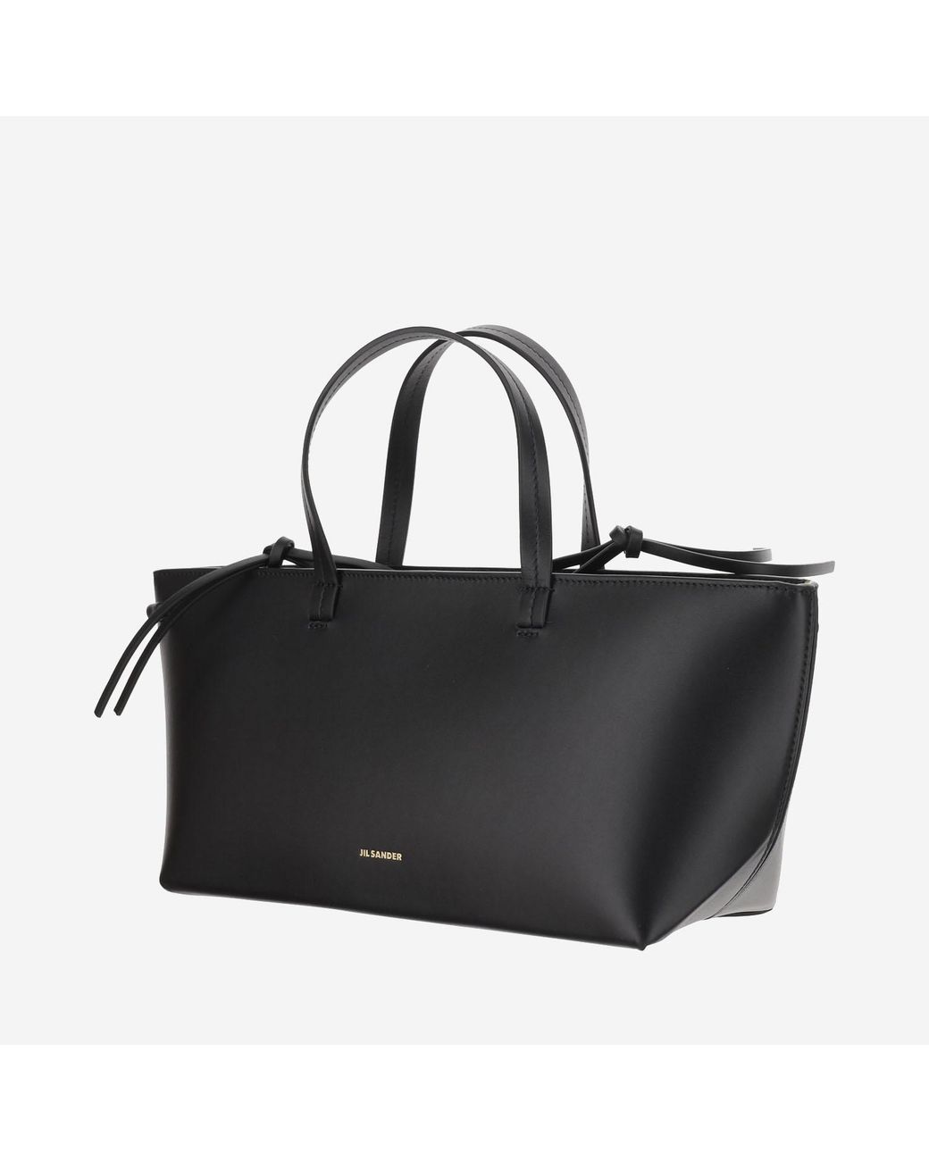 Jil Sander Black Small Bateau Tote Bag Calfskin Satchels & Cross Body