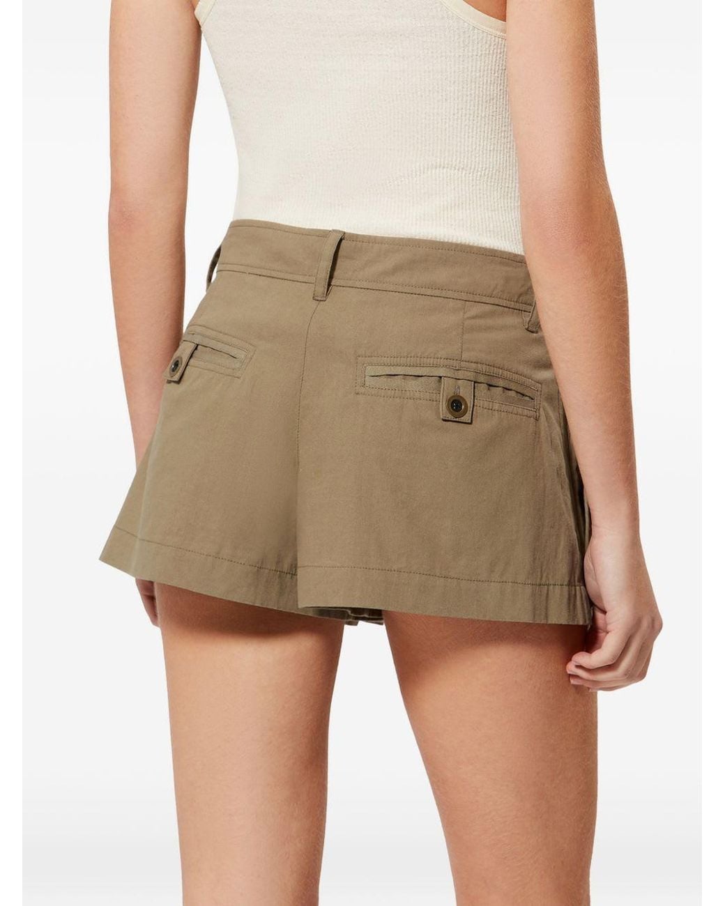 Isabel Marant Natural Barta Cargo Shorts