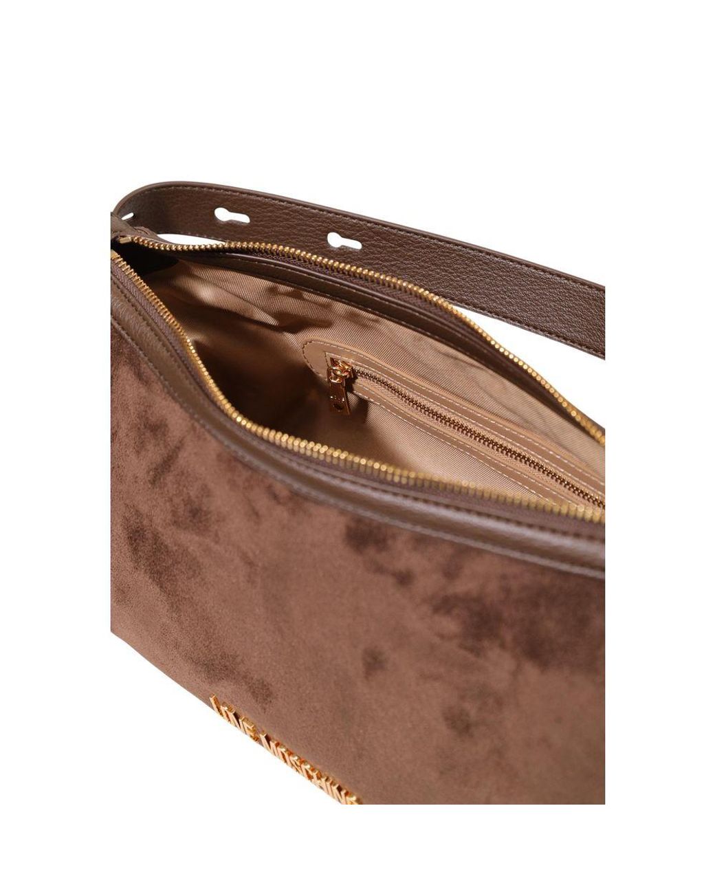 Love Moschino Brown Polyester Handbag Bag