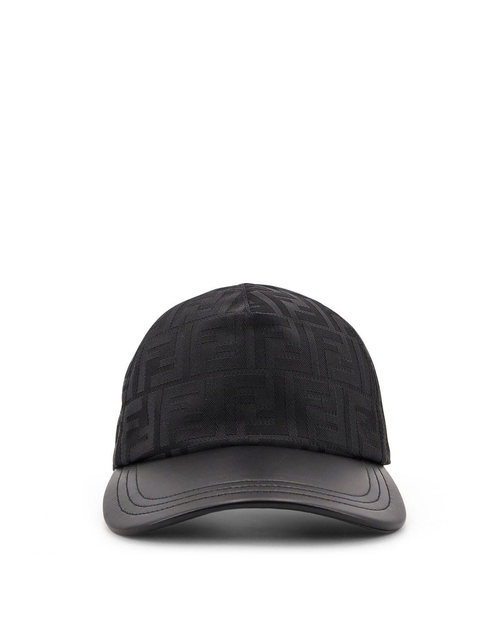 Fendi Ff Jacquard Nylon Baseball Hat in Black for Men | Lyst