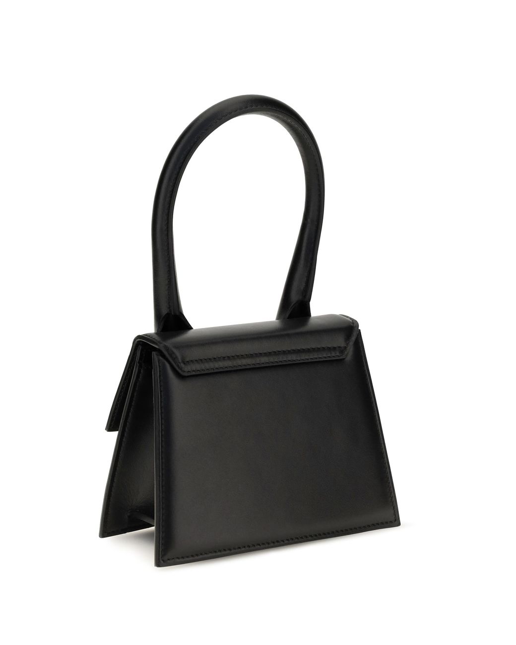 Jacquemus Black Le Chiquito Medium Leather Top Handle Bag