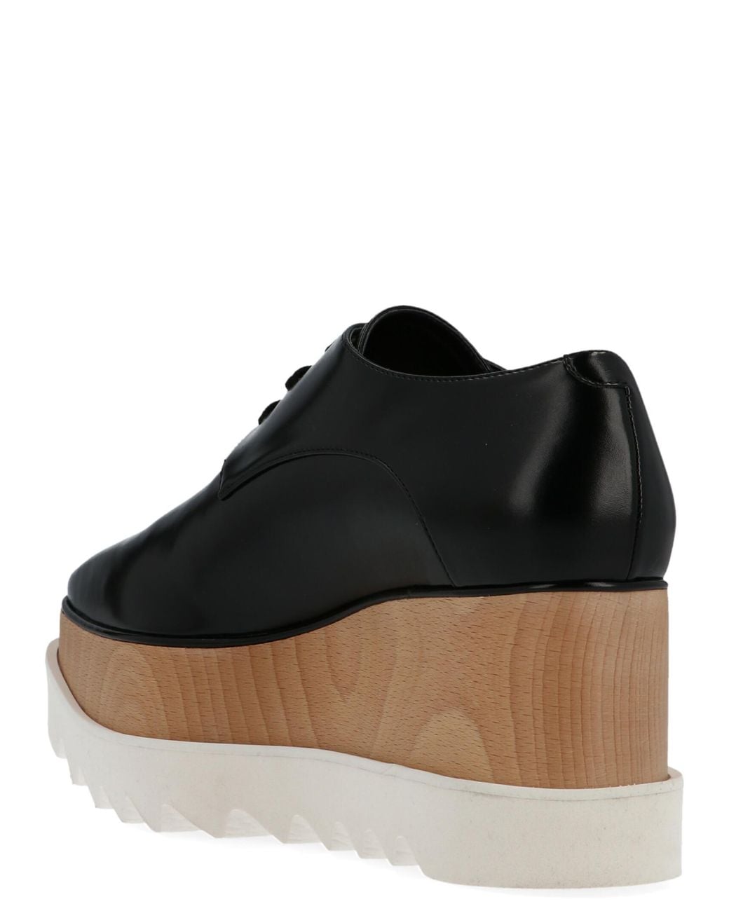 Stella McCartney Black Polyethylene Wedge Sandals