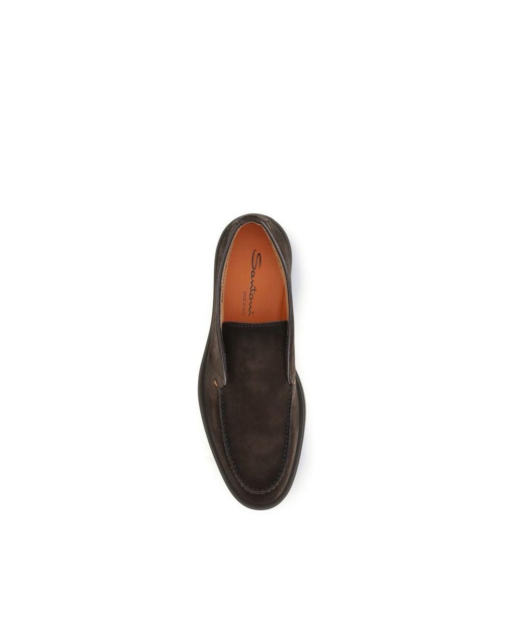 Santoni Brown Calf Leather Bos Taurus Ankle Boots for men