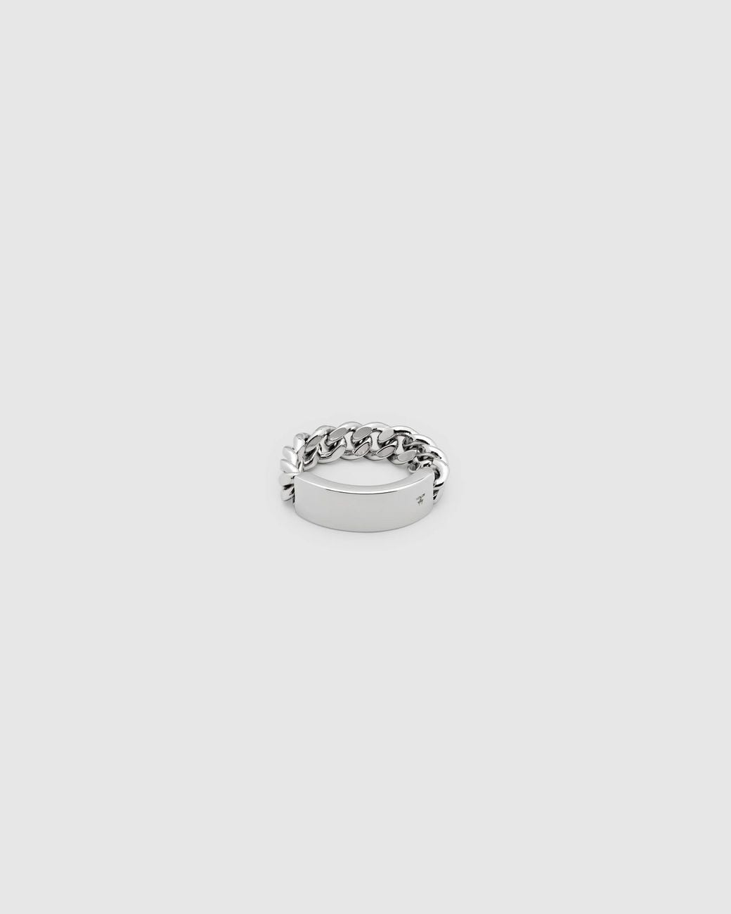 Tom Wood White Id Band Ring