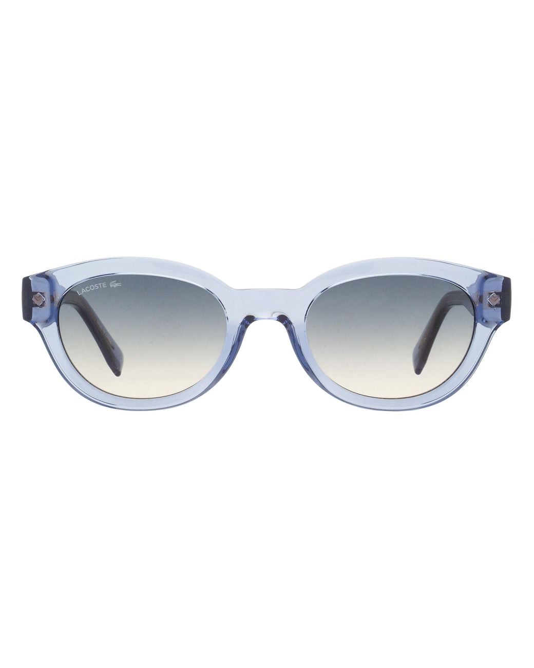 Lacoste Black L.12.12 Trim Oval Sunglasses L6024S 400 52Mm Plastic (Injected/Acetate)
