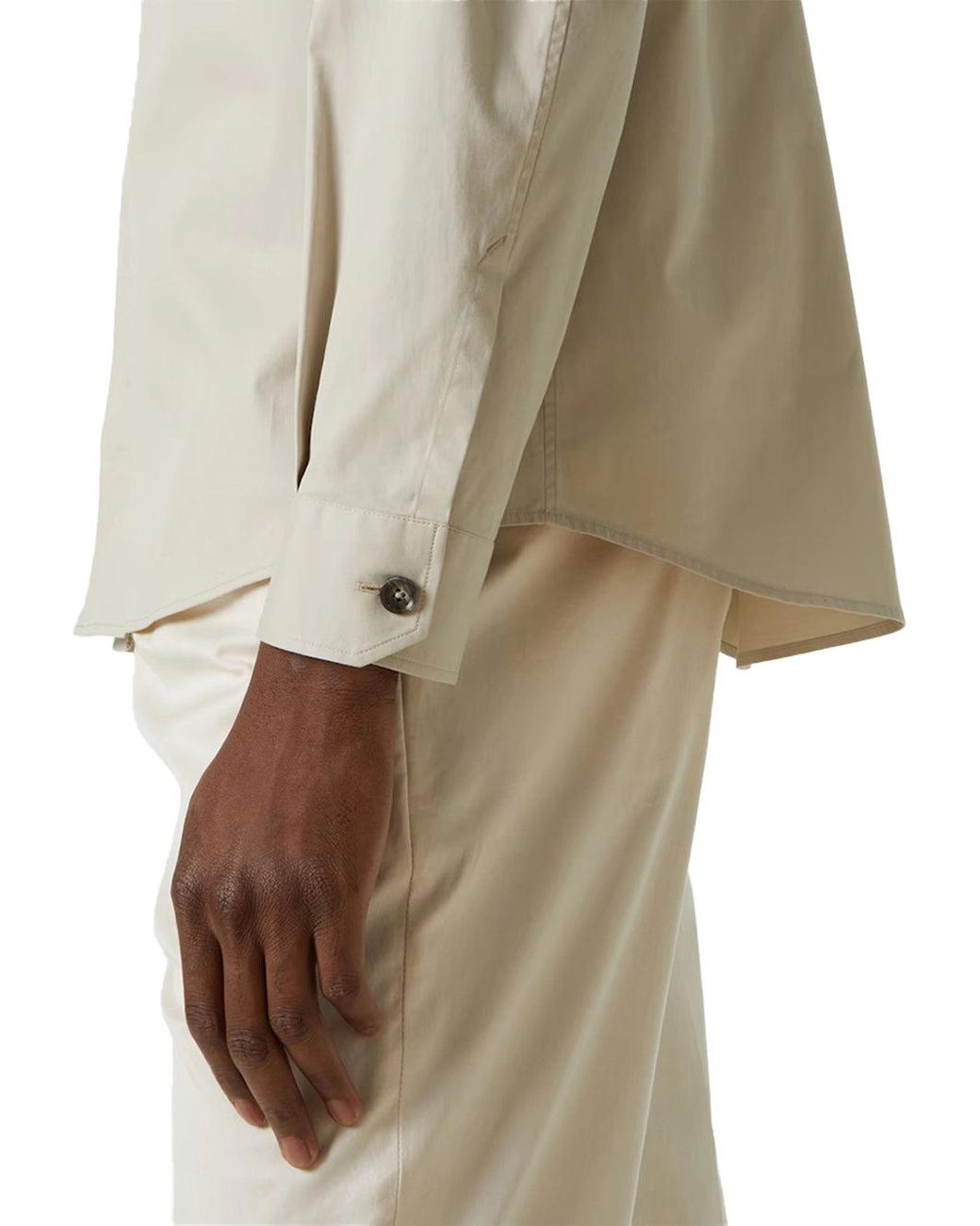 Zegna Natural Cotton-Blend Overshirt Melange for men