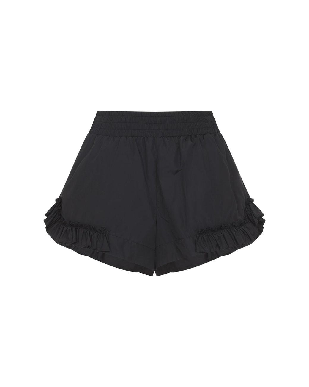 Simone Rocha Black Frill Track Shorts