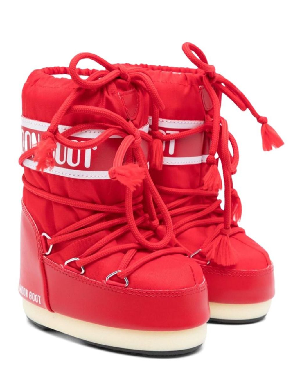 Moon Boot Red Icon Logo Boots