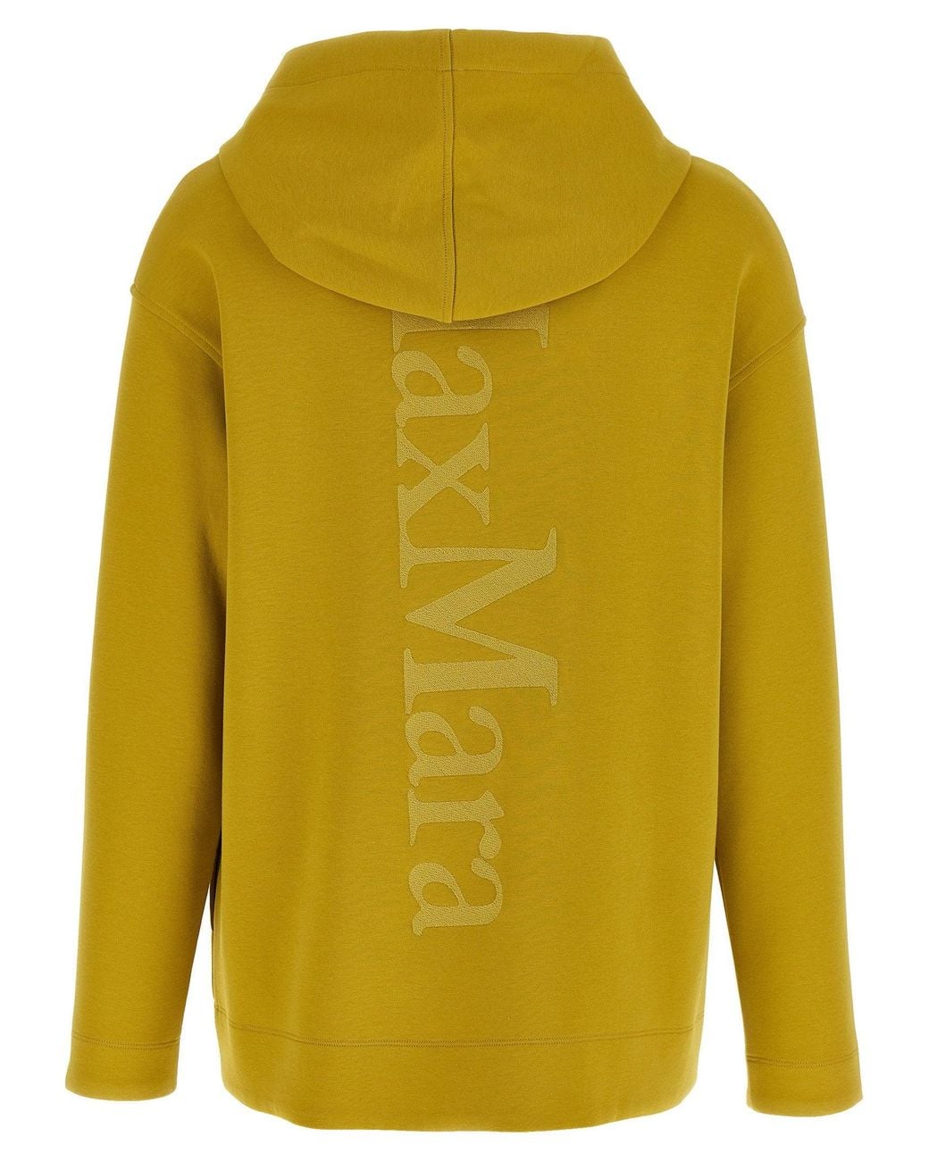 Max Mara Yellow Cotton Knit Hoodie
