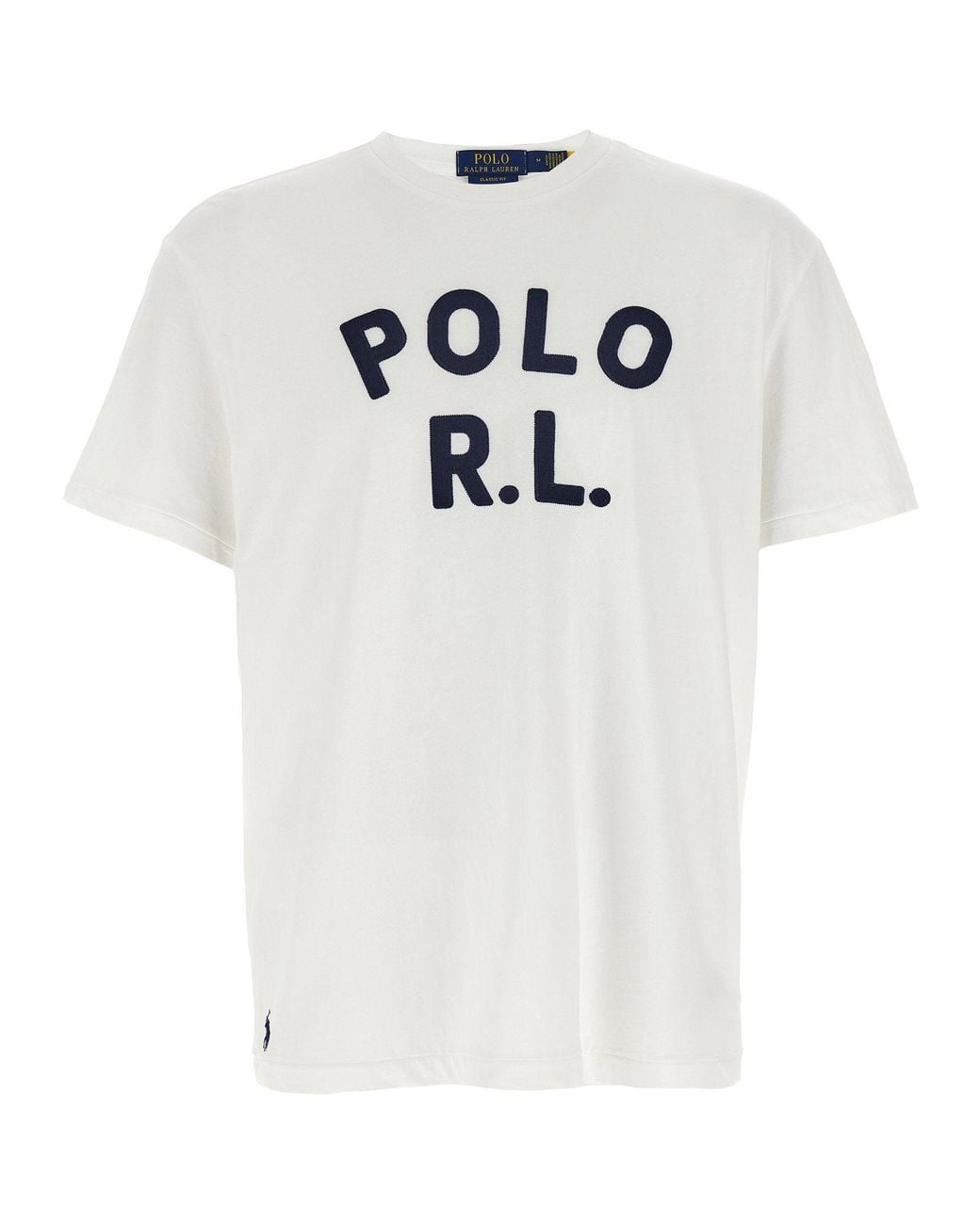 Polo Ralph Lauren White Logo-Embroidered Cotton Jersey T-Shirt