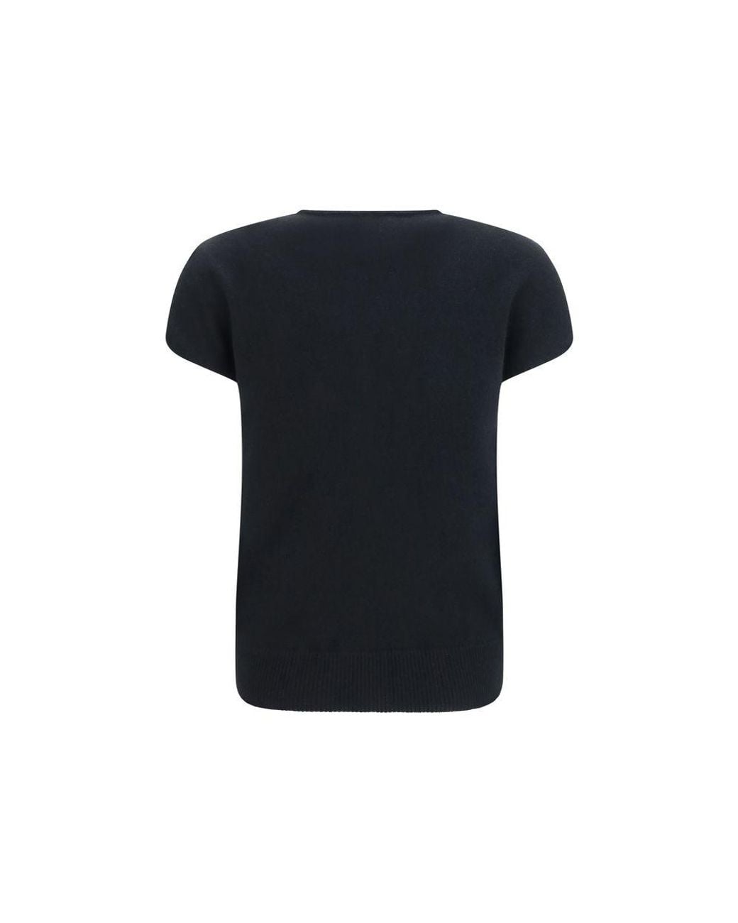 Balmain Black Wool Oves Aries Sleeveles Sweater