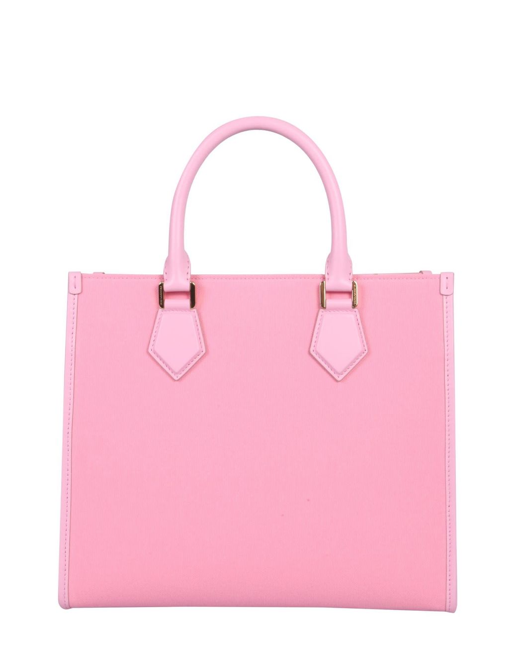 Dolce & Gabbana Canvas Shopping Bag in Pink | Lyst