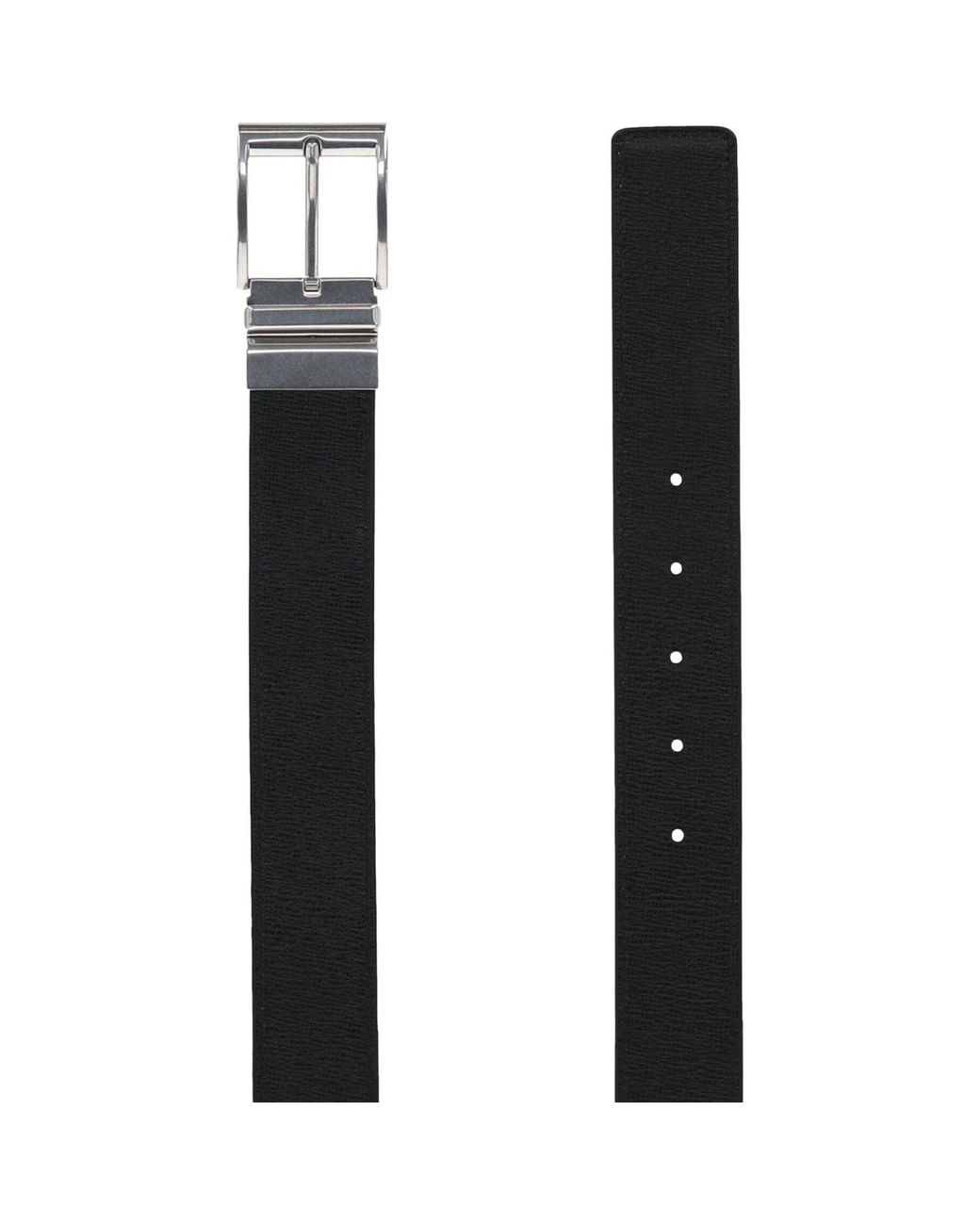 Bottega Veneta Black Leather Belt for men