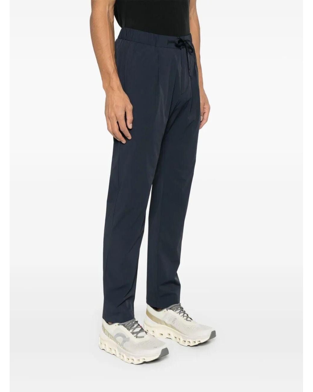 Herno Blue Pants Polyamide Nylon Elastane for men