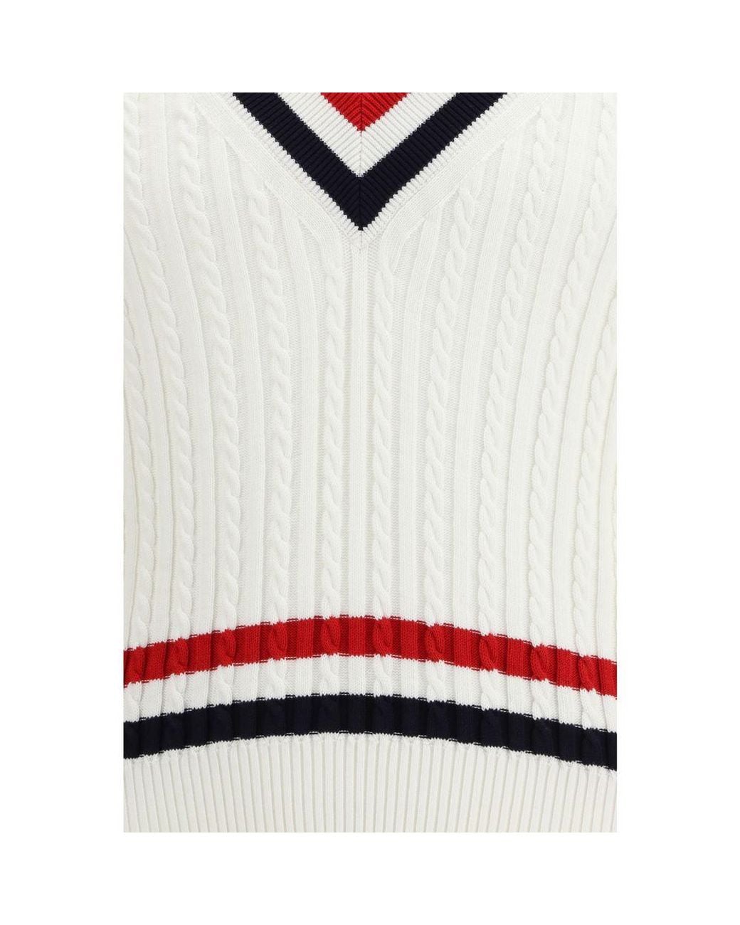 Thom Browne White Cotton Sweatshirt for men