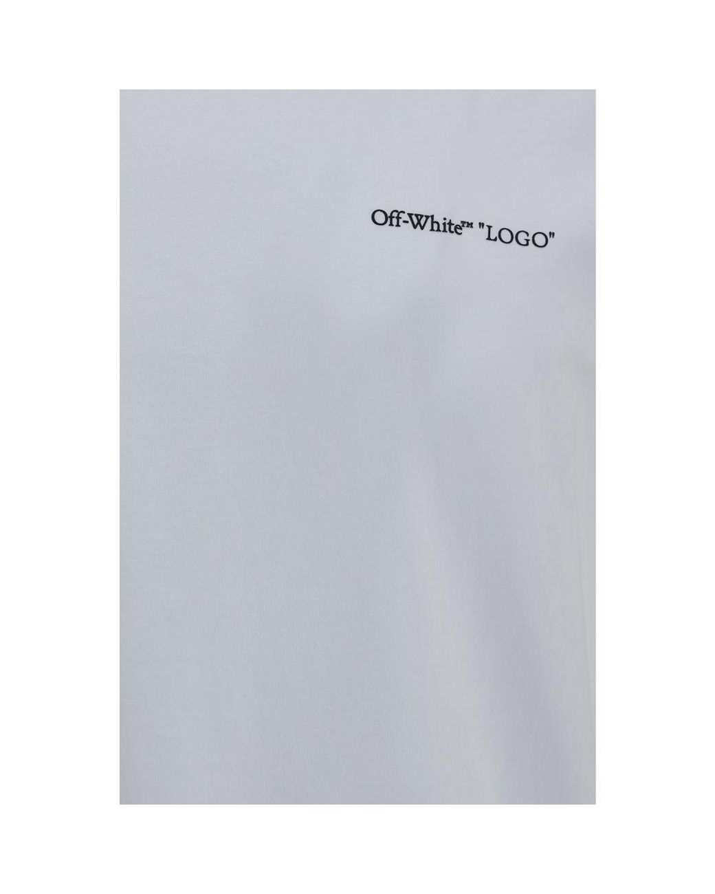 Off-White c/o Virgil Abloh Gray White Cotton T-shirt - L for men