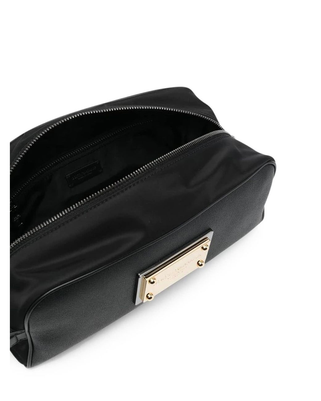 Mens Bags Toiletry bags and wash bags Save 7% Dolce & Gabbana Leather Necessaire in Black for Men 