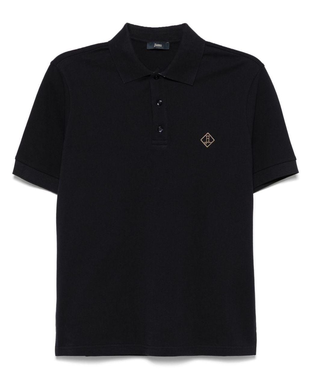 Herno Blue T-Shirts And Polos Polyester for men