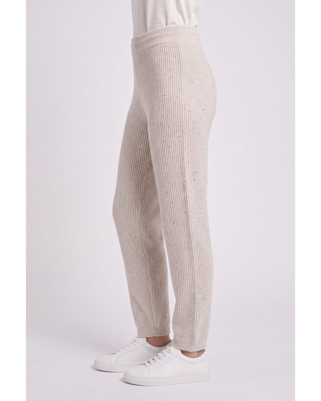 Brunello Cucinelli Pink Light Knit Trousers