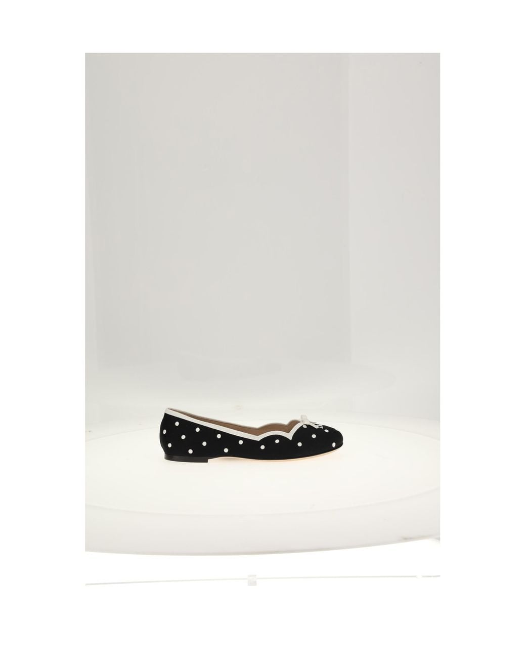 Dior White Ballerina Flats Point Desprit-Off- Shoes
