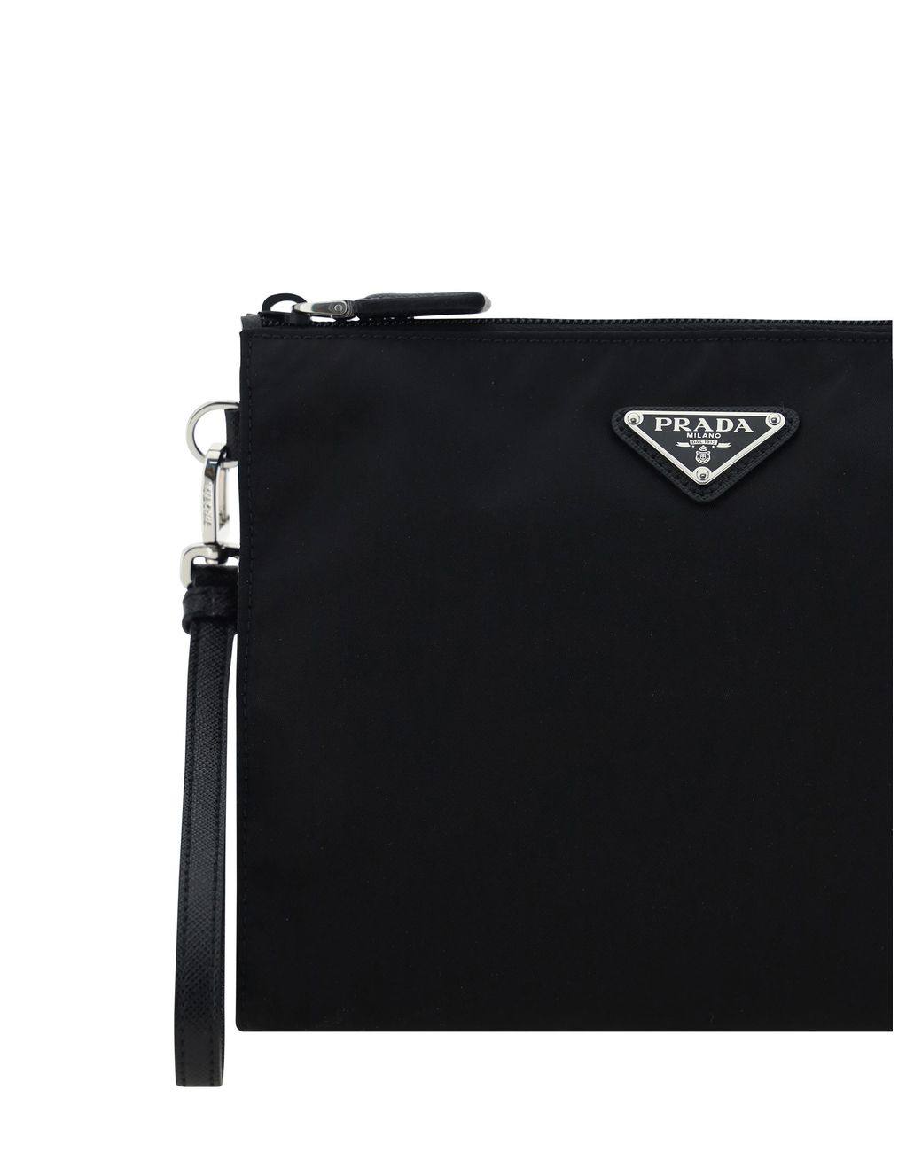 Prada Black Beauty Case Polyamide Wash Bags for men