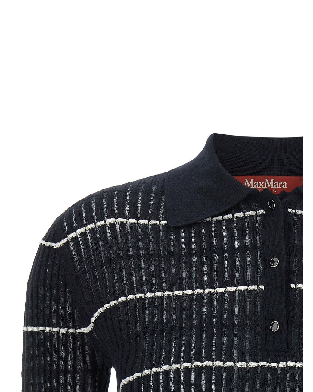 Max Mara Black 'Mstgallo' Polo Shirt