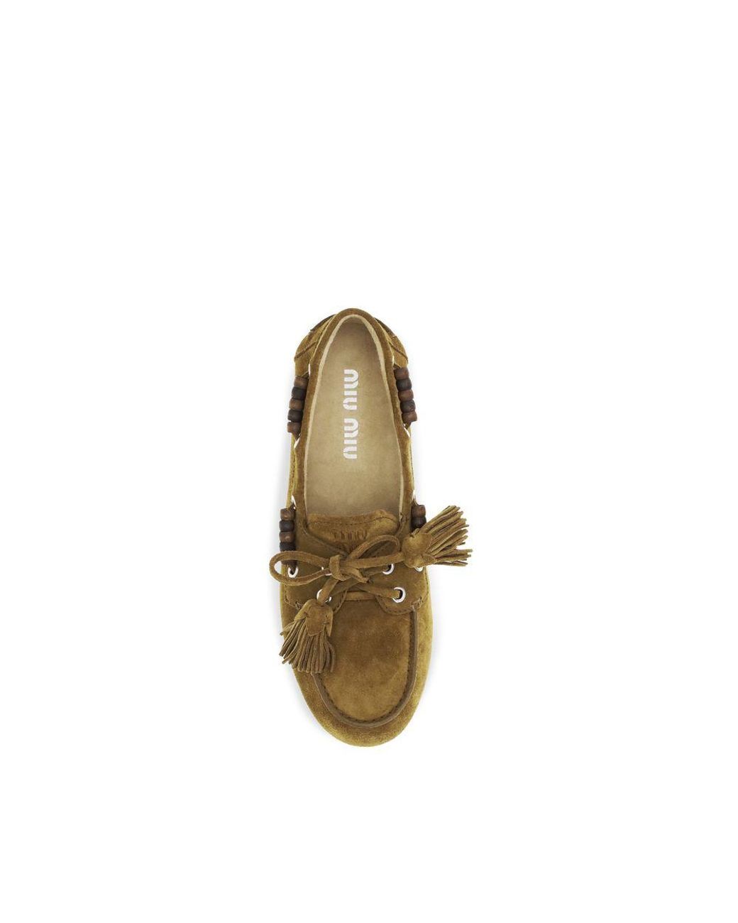 Miu Miu Multicolor Beige Calf Leather Bos Taurus Slip