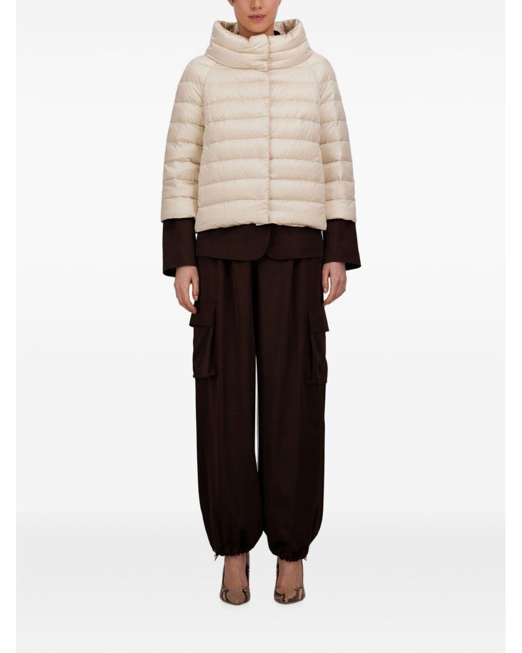 Herno White Sofia Quilted Jacket