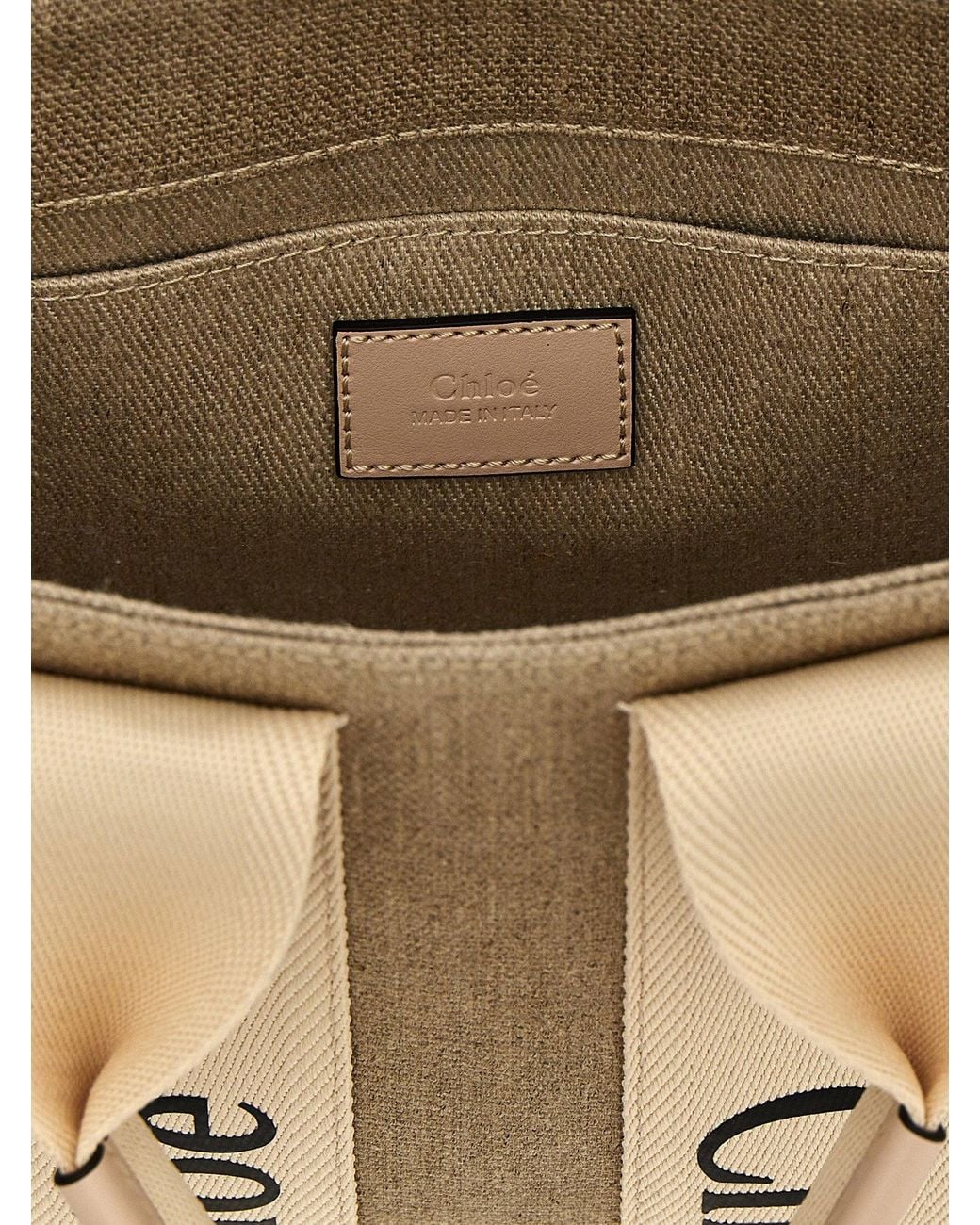 Chloé Natural Woody Tote Bag