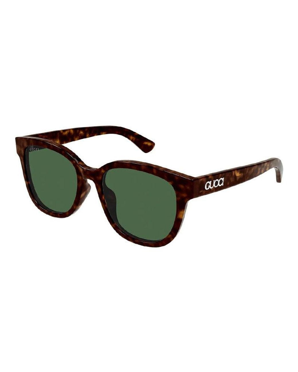 Gucci Green Sunglasses Square Full Rim, Dark Havana Frame And Lens Gg1797Sk002