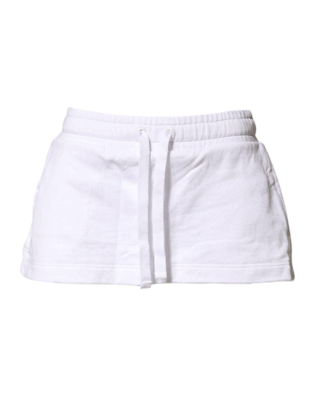 Dolce & Gabbana Blue Cotton Blend Mid Waist A-Line Mini Skirt Co+Pl