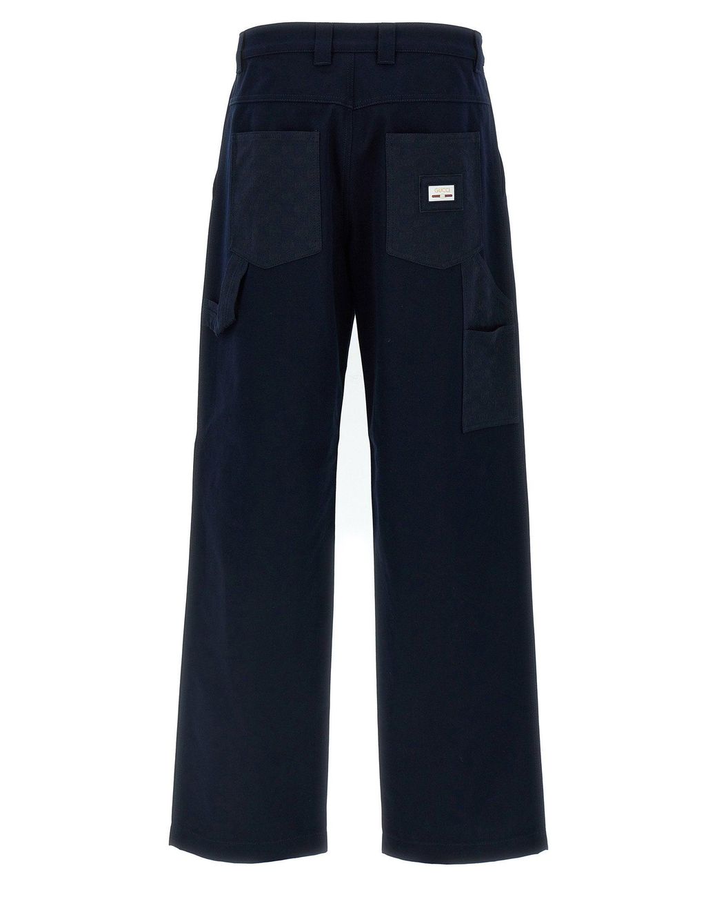 Gucci Blue Incrocio Gg Trousers for men