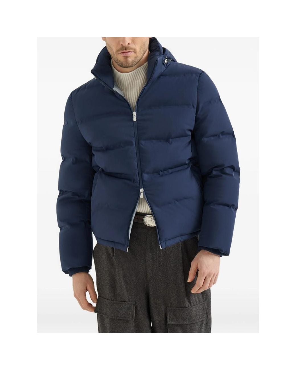 Brunello Cucinelli Blue Jackets for men