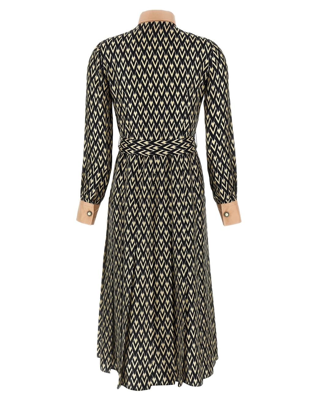 Valentino Garavani Black Toute La V Midi Dress