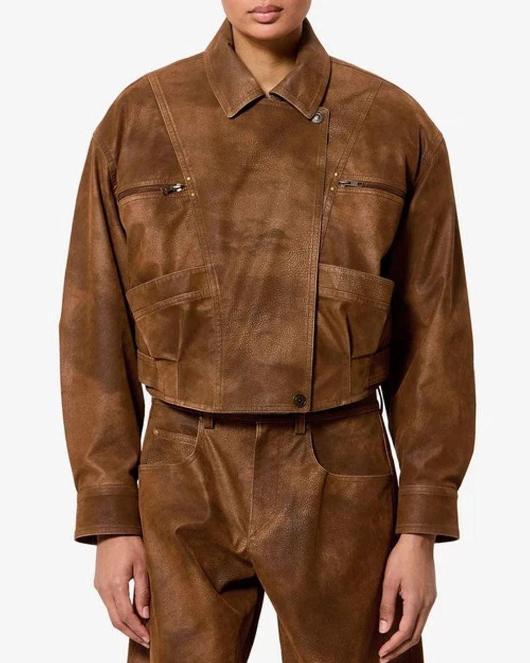 Isabel Marant Brown Marant Etoile Suede Utility Jacket