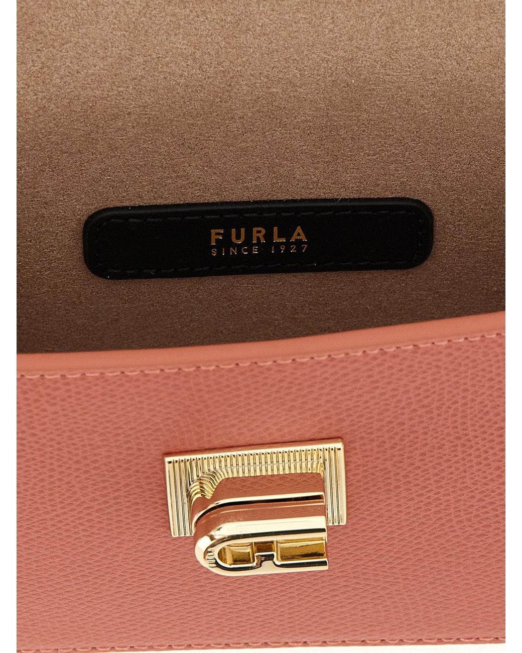 Furla Lock Furla Crossbody Bag in Pink | Lyst