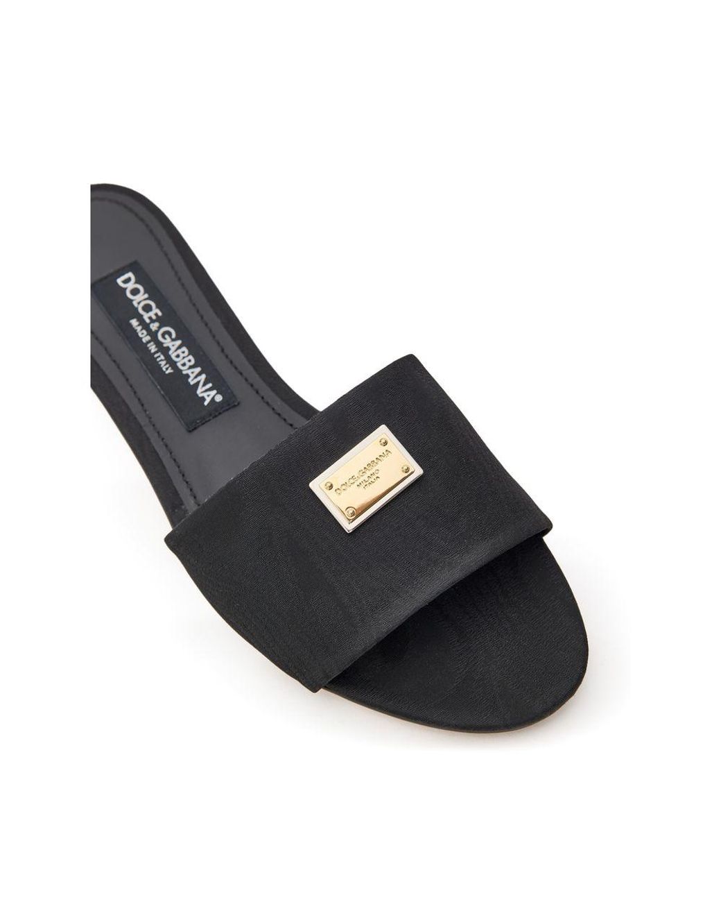 Dolce & Gabbana Black Sliders