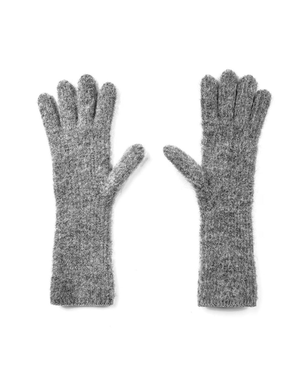 Jacquemus Gray Les Gants Gros Grain Logo Gloves